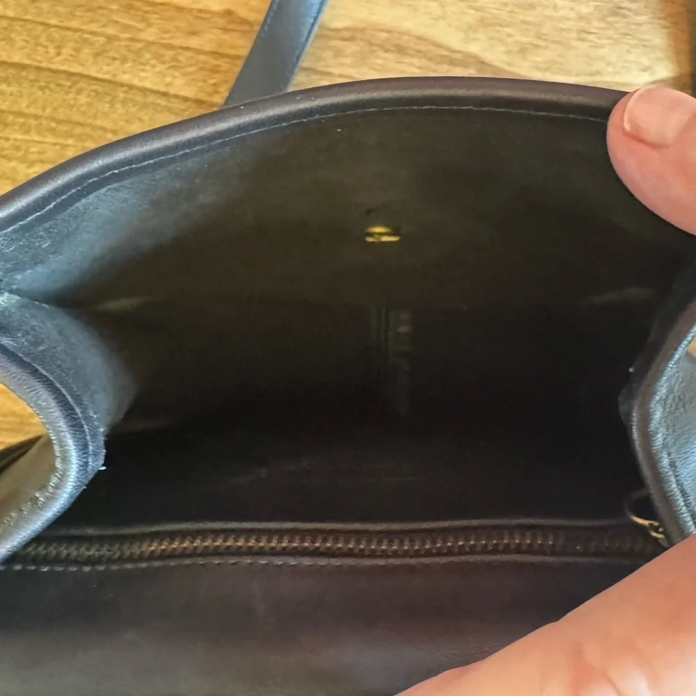 Vintage Coach Post Pouch Bag in Black